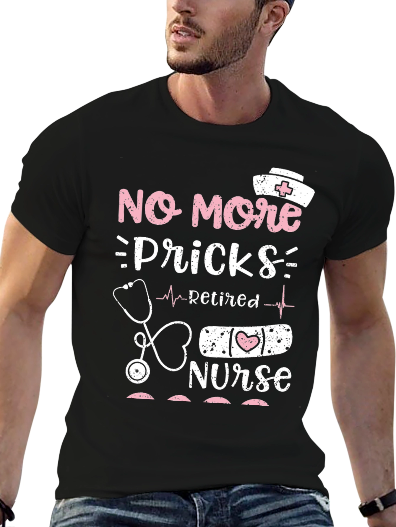 Retired Nurse T-Shirt - No More Pricks
