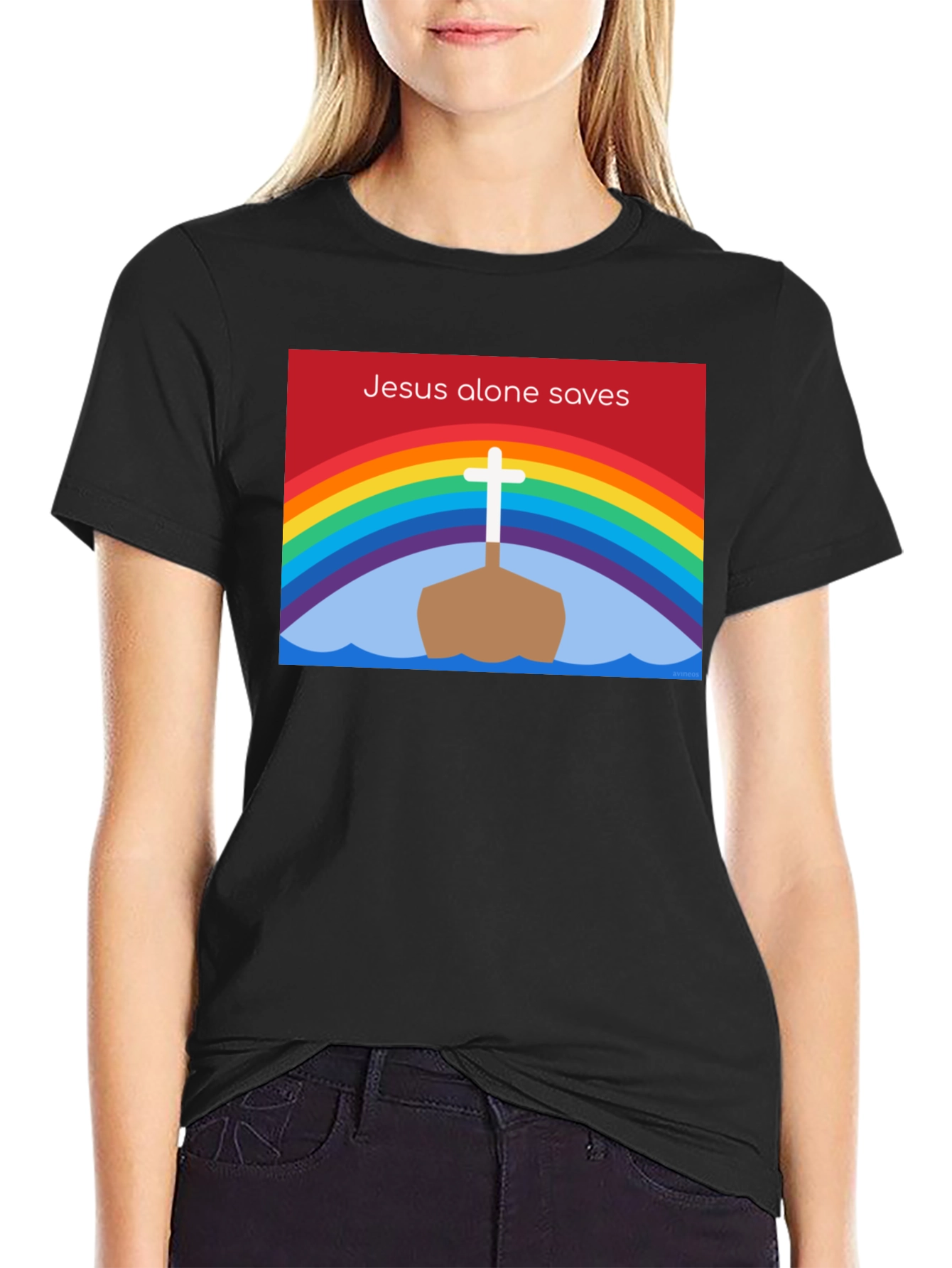 Jesus Saves Graphic Tee | Christian Faith Shirt