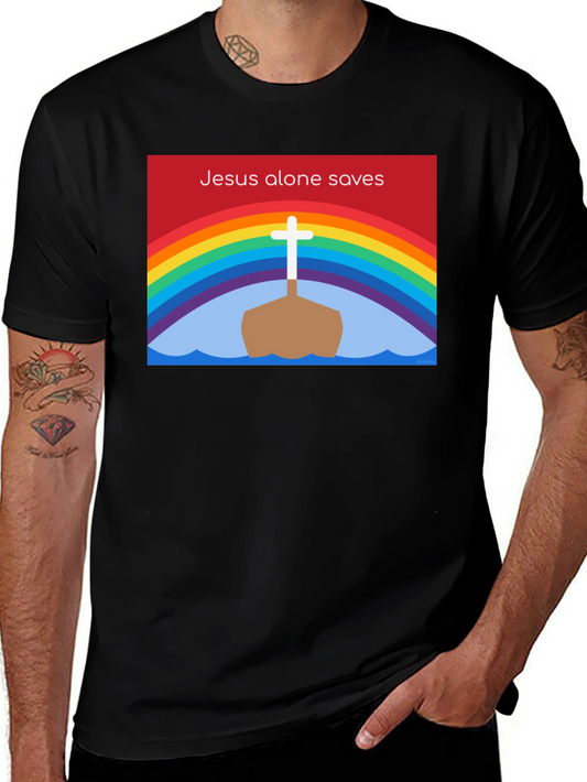 Jesus Saves Graphic Tee | Christian Faith Shirt