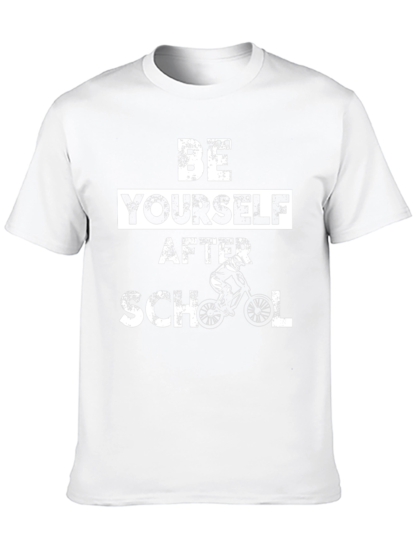 Be Yourself After School Black Graphic T-Shirt