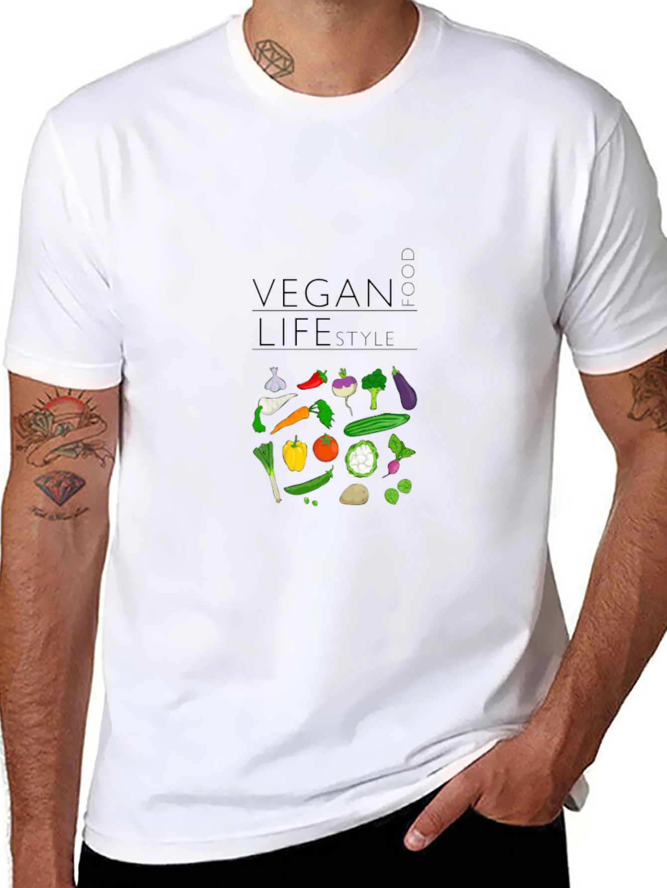 Vegan Lifestyle T-Shirt - Food & Style
