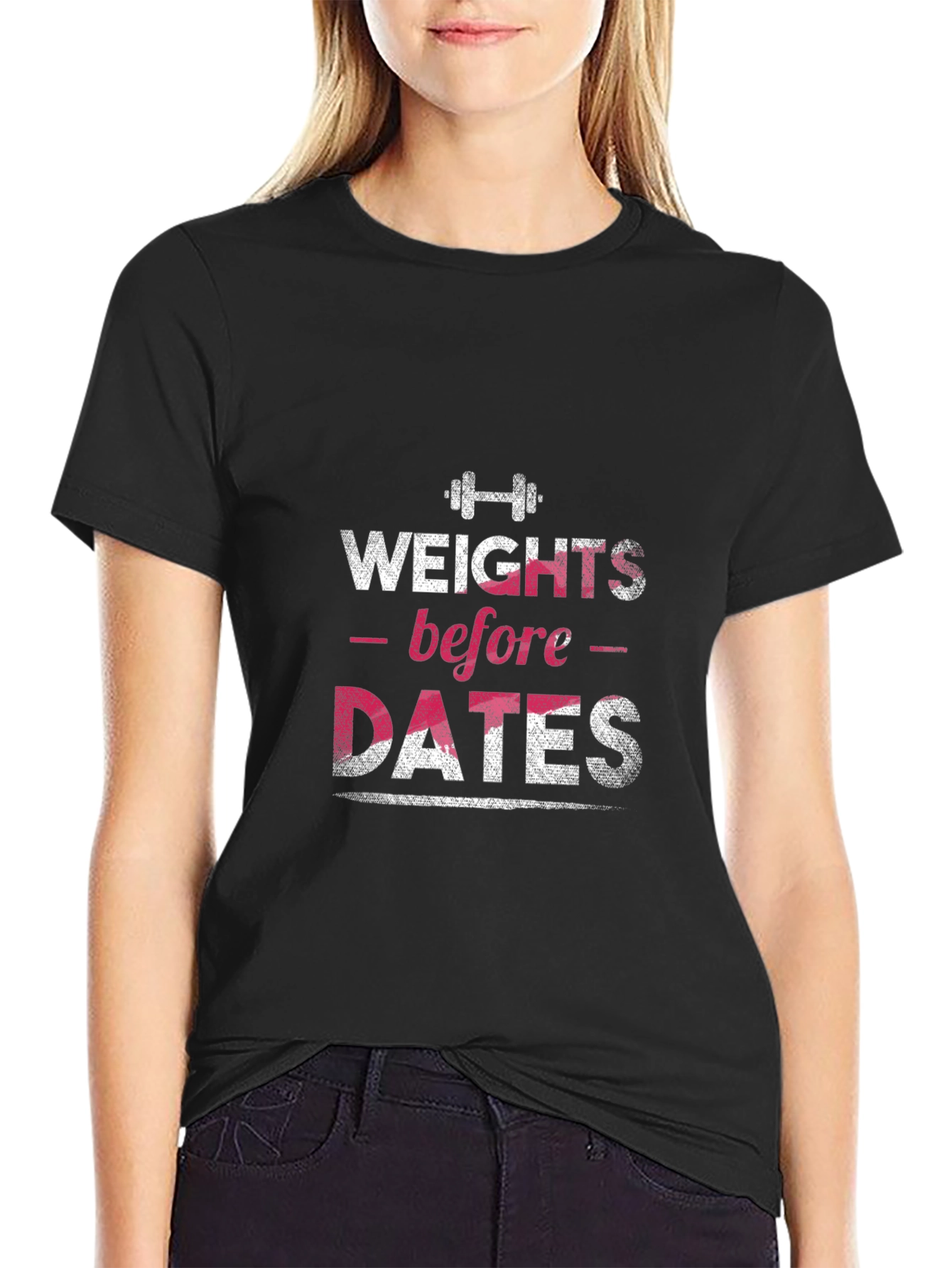 Weights Before Dates Graphic Tee