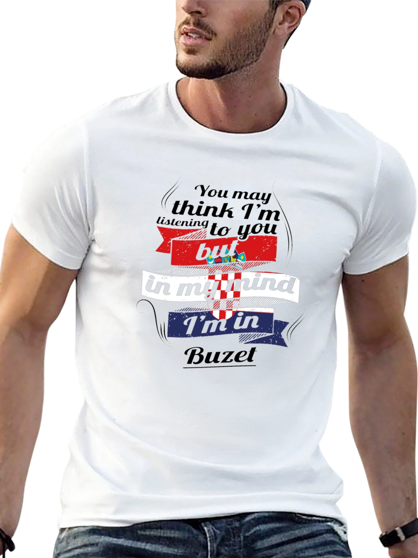 Buzet Croatia Mind T-Shirt - Novelty Croatian Pride Tee