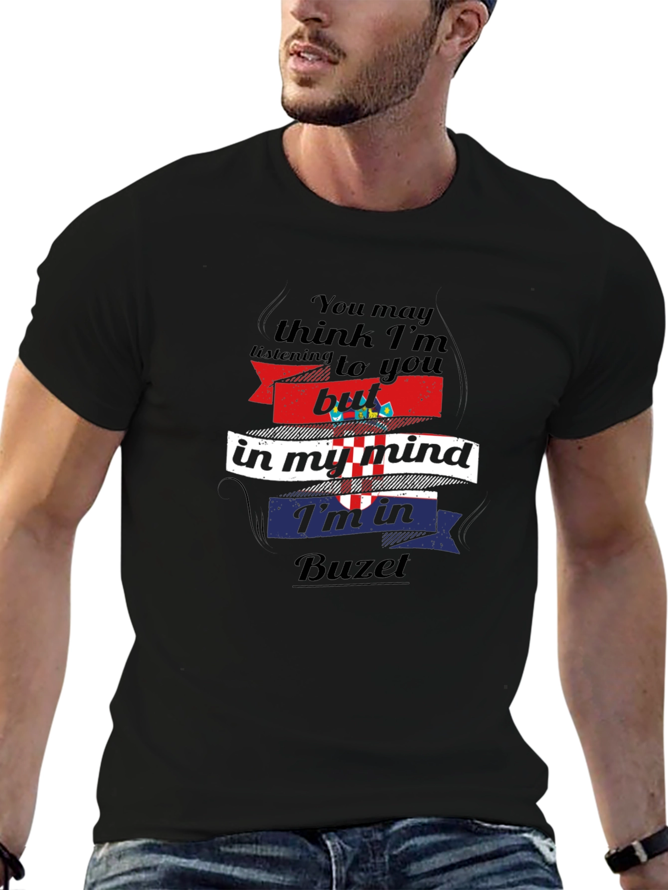 Buzet Croatia Mind T-Shirt - Novelty Croatian Pride Tee