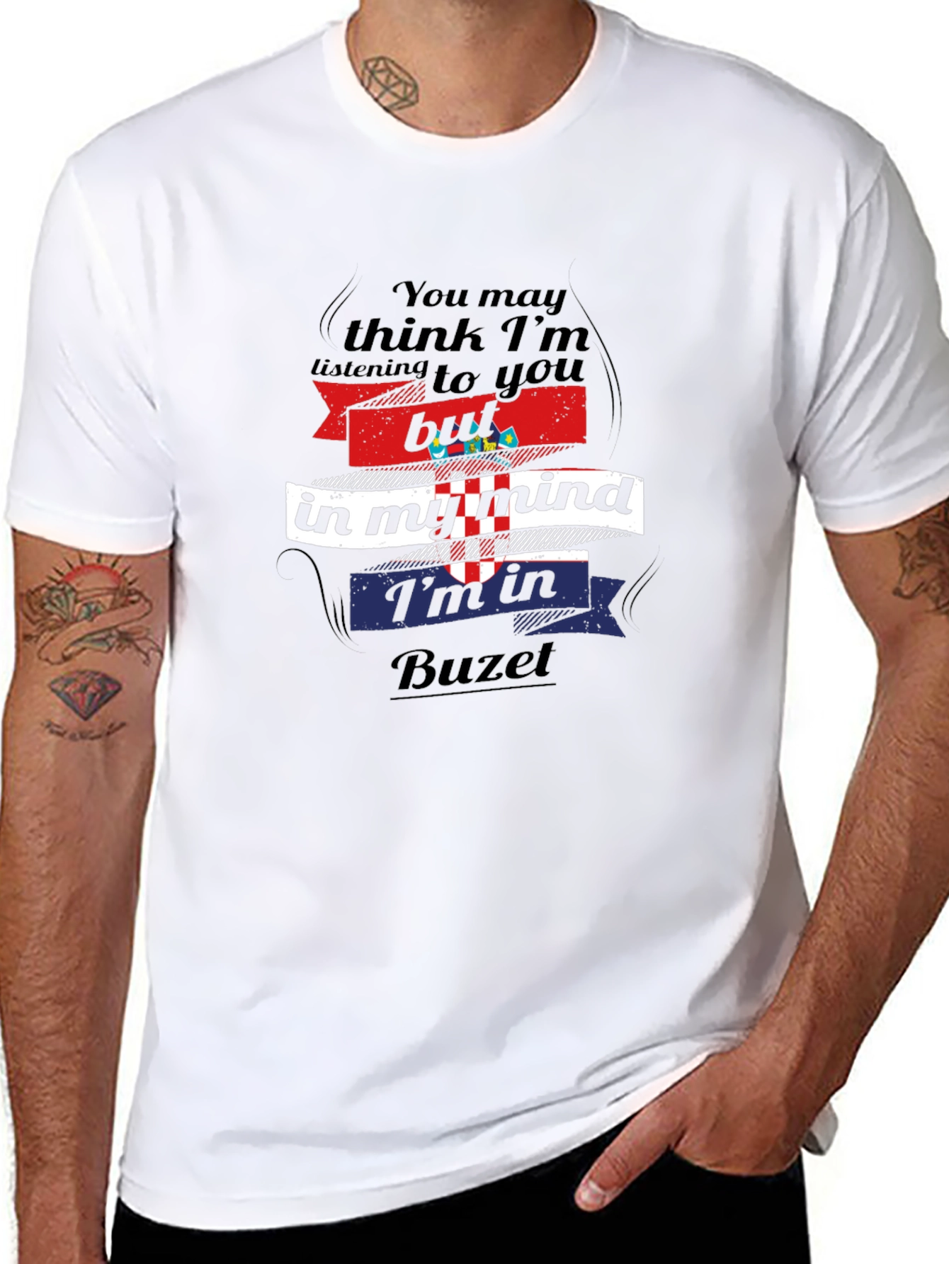 Buzet Croatia Mind T-Shirt - Novelty Croatian Pride Tee