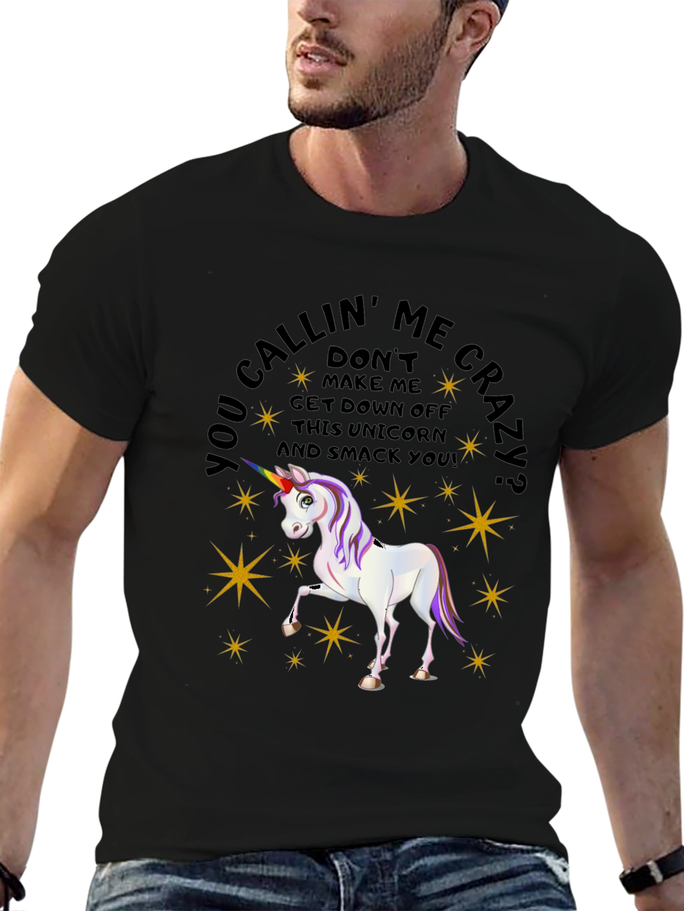 Unicorn Graphic Mens T-Shirt
