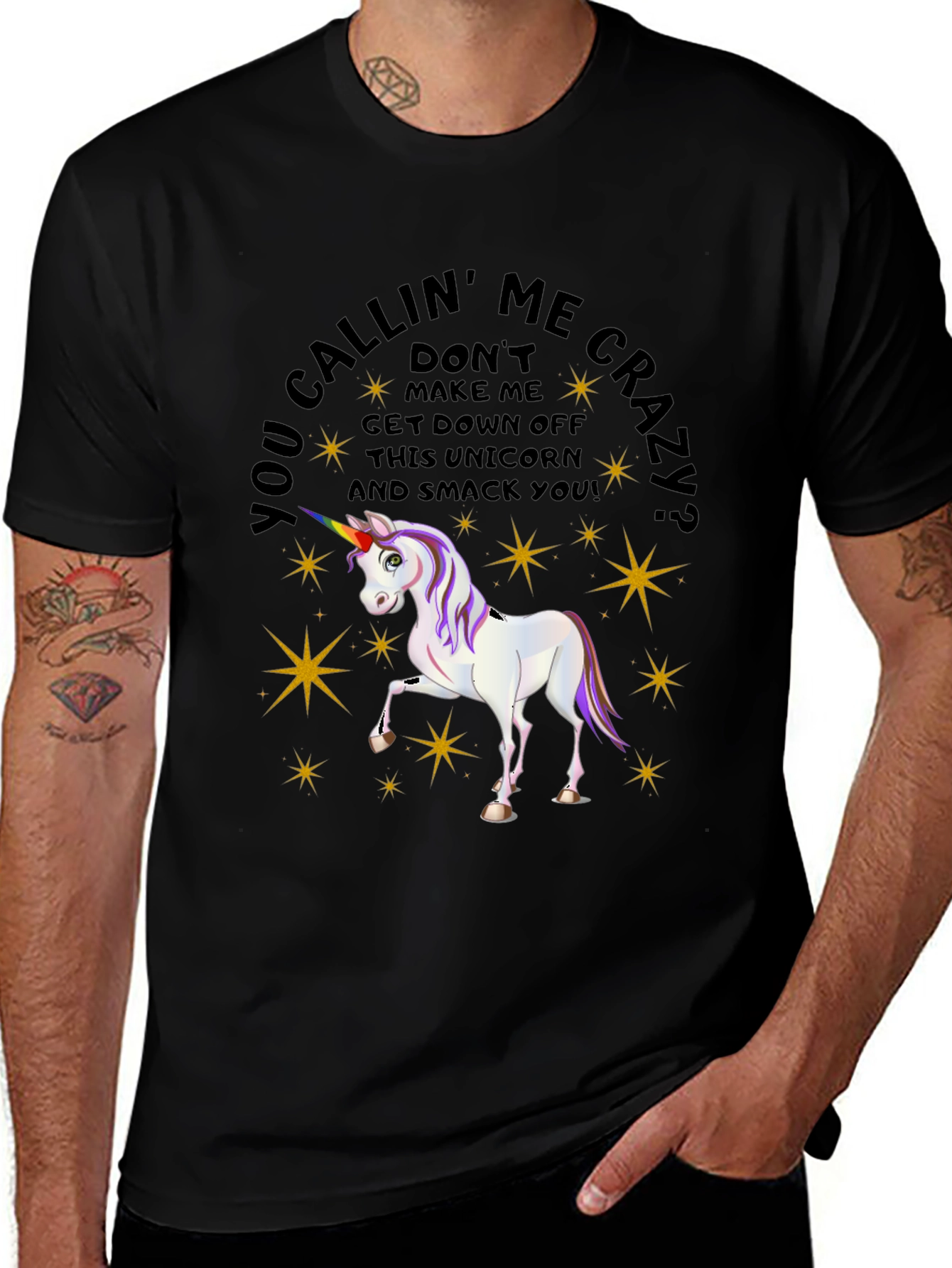 Unicorn Graphic Mens T-Shirt