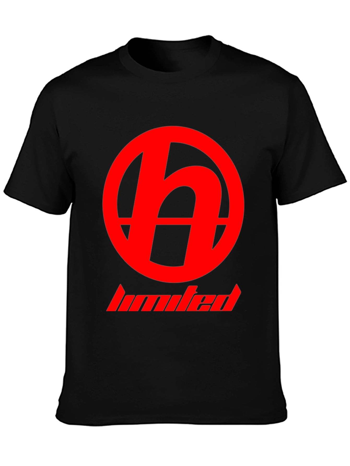 Red Logo Black T-Shirt - Modern Casual Wear