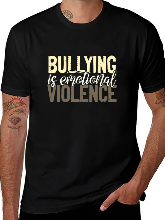 Bullying Is Emotional Violence Graphic Tee