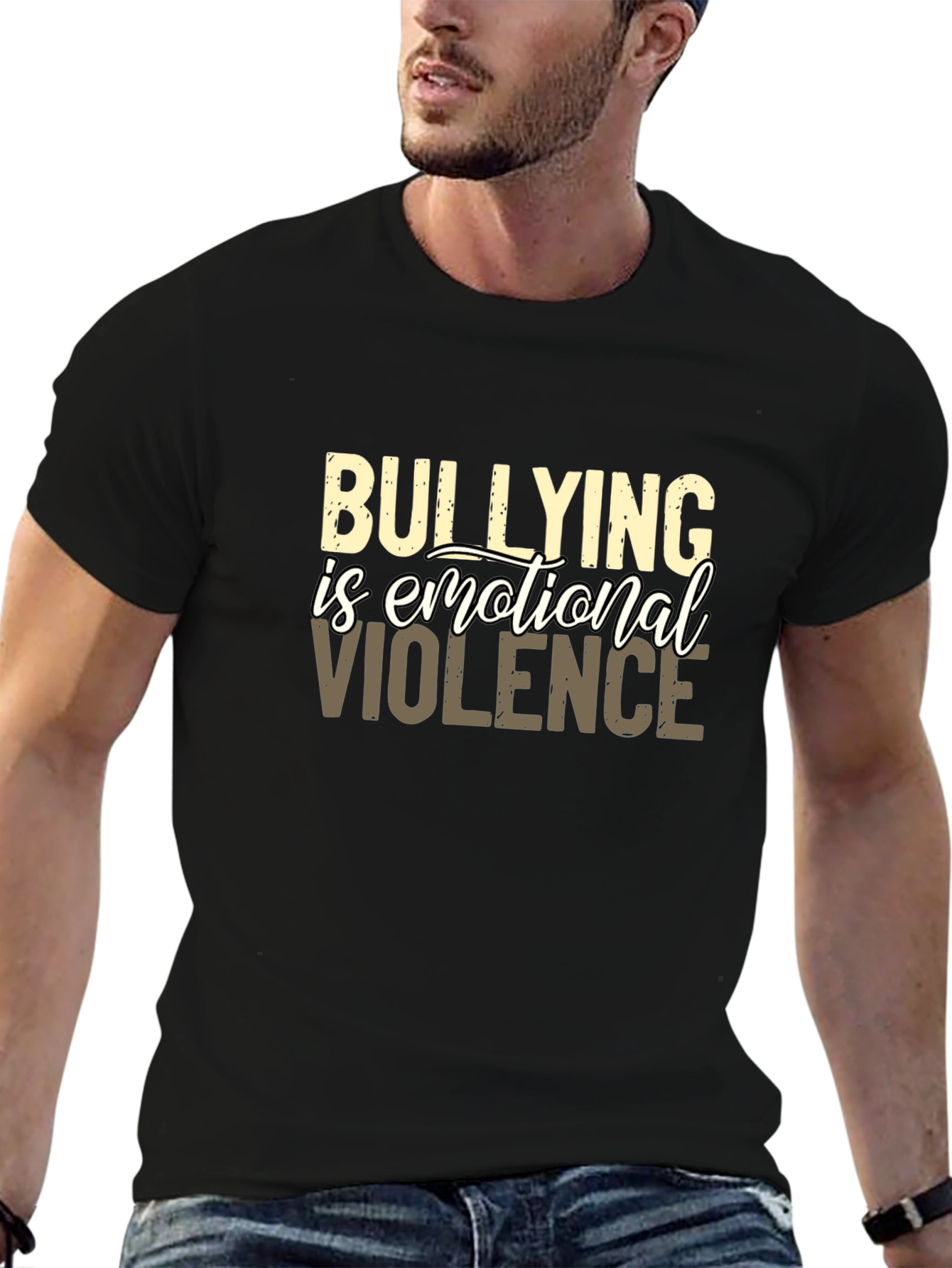 Bullying Is Emotional Violence Graphic Tee