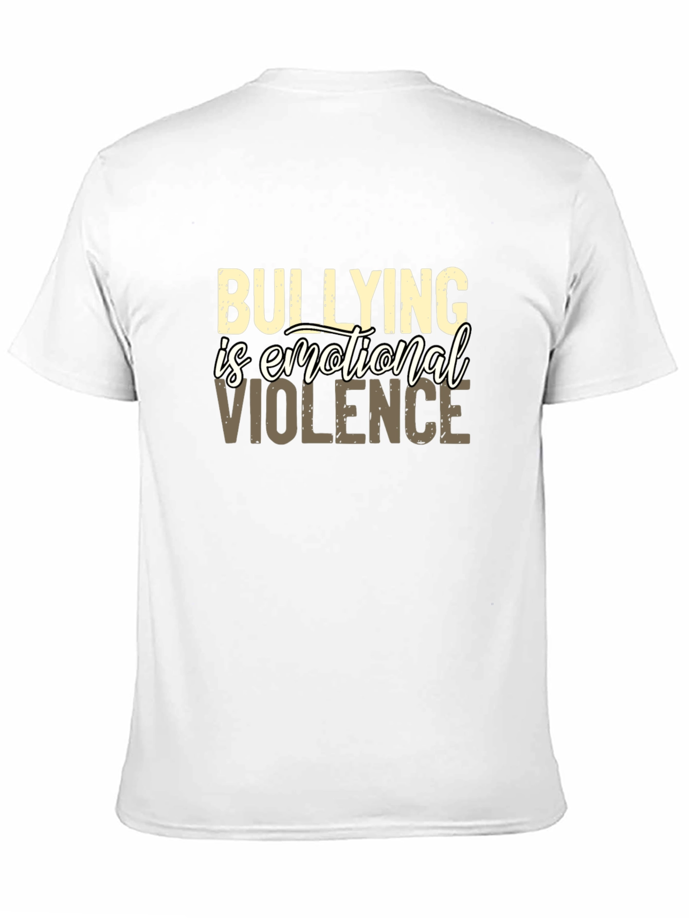 Bullying Is Emotional Violence Graphic Tee
