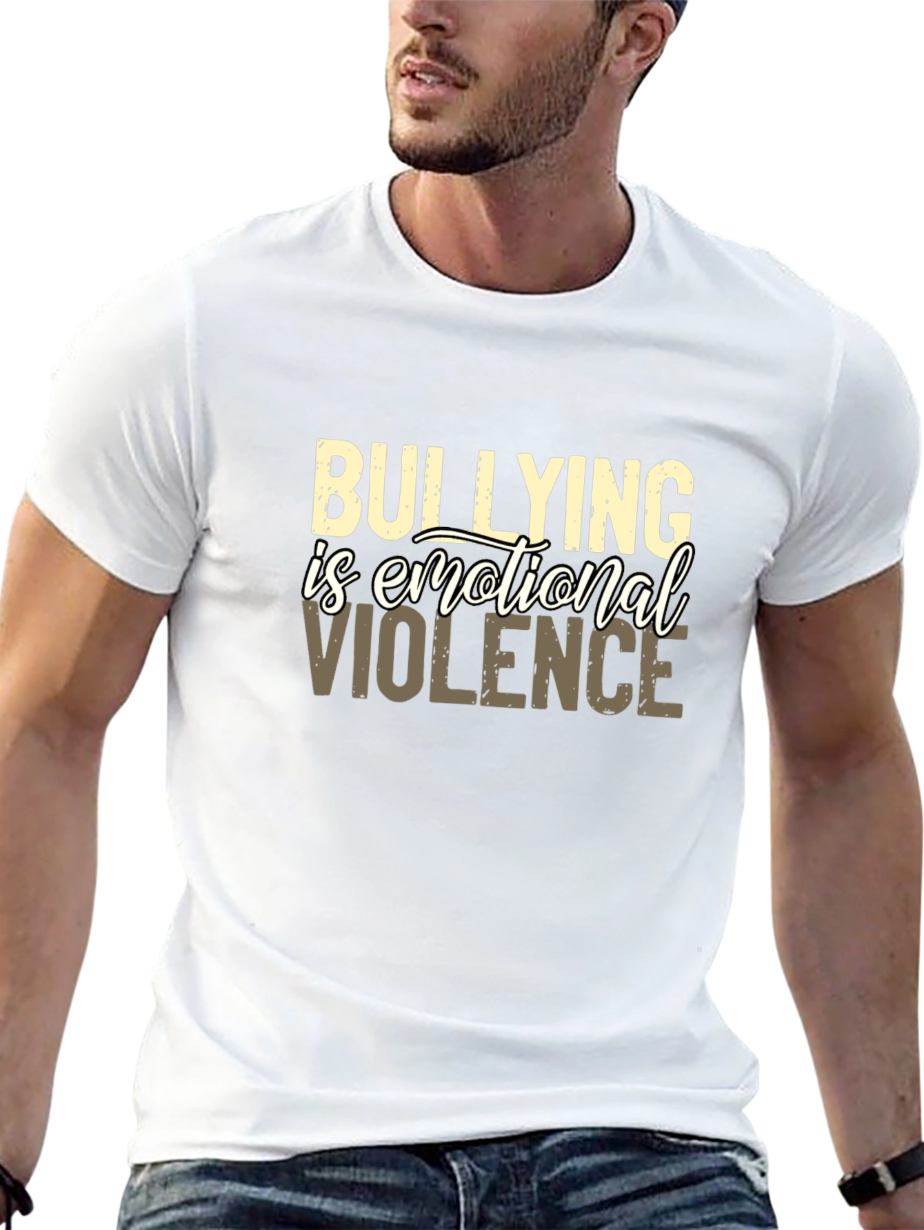 Bullying Is Emotional Violence Graphic Tee