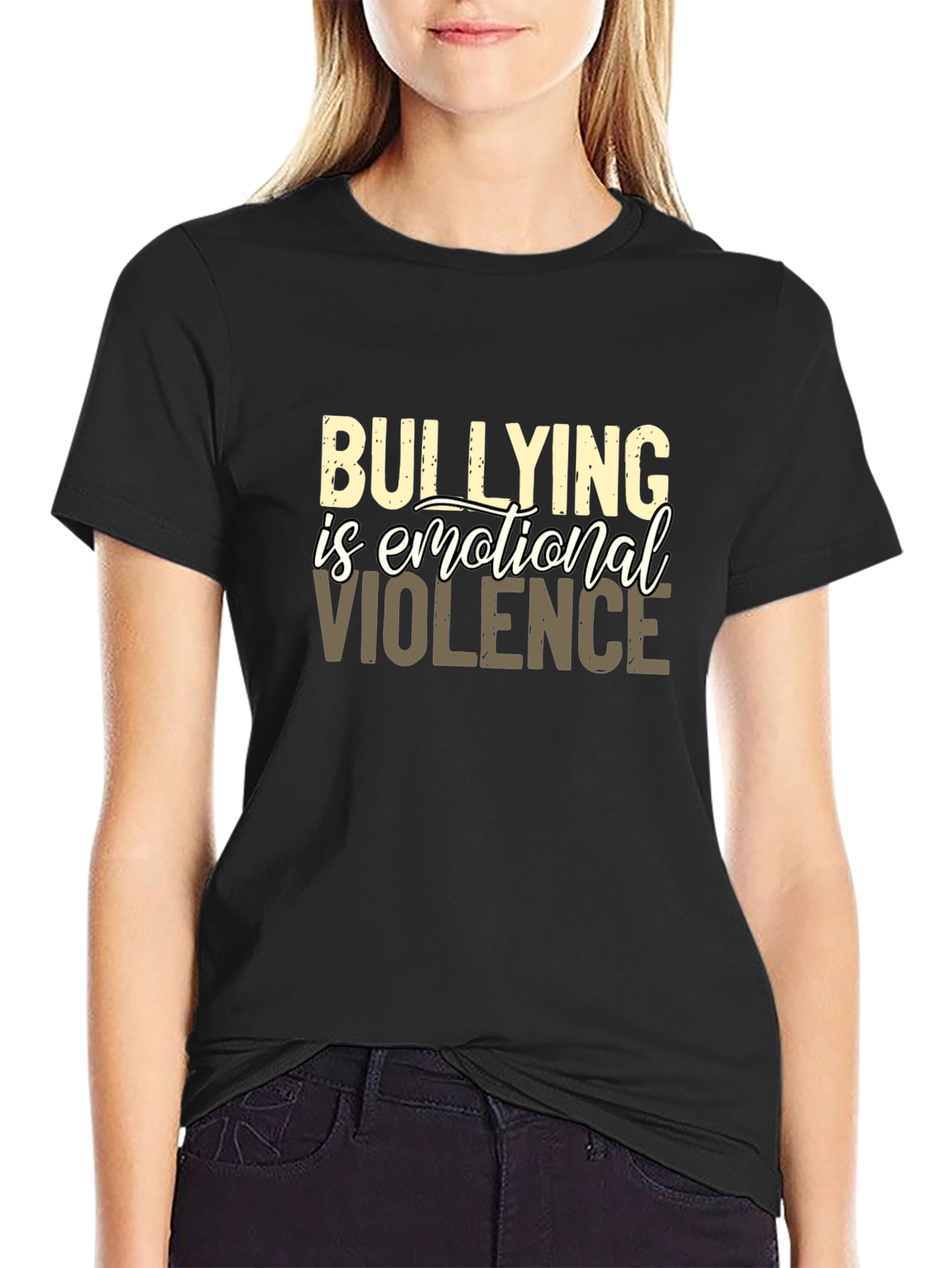 Bullying Is Emotional Violence Graphic Tee