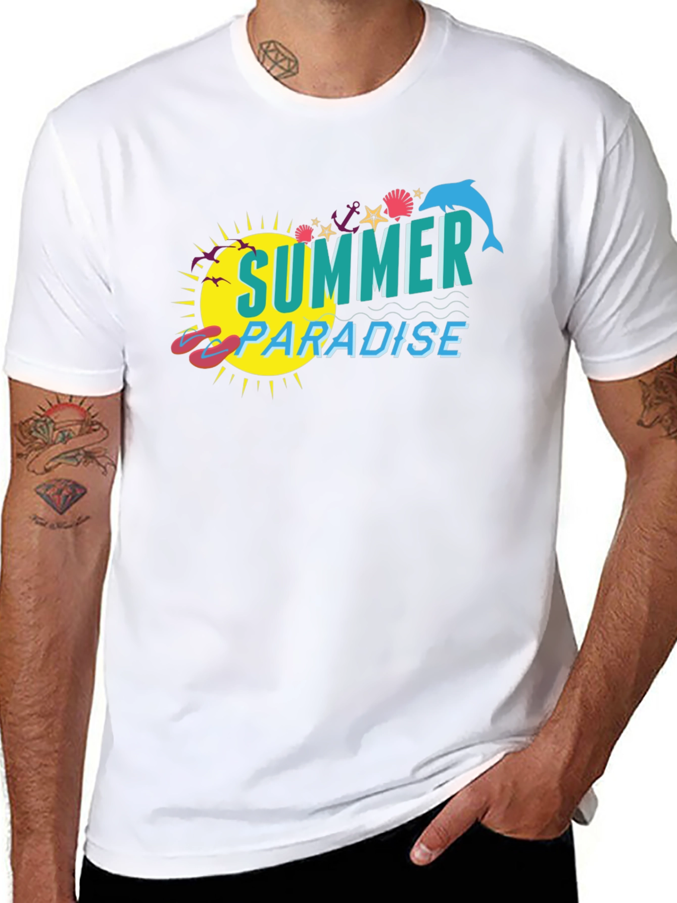 Summer Paradise Graphic Tee - Vacation Vibes