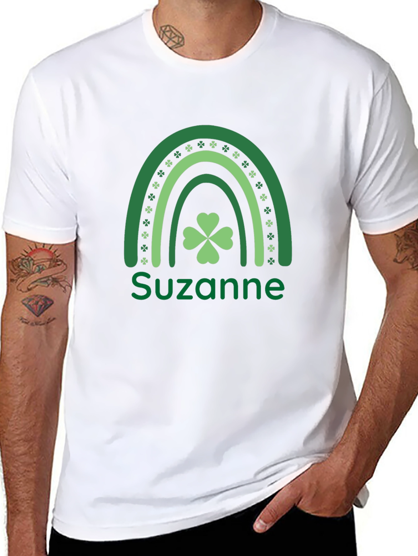 St. Patricks Day Shamrock Rainbow T-Shirt