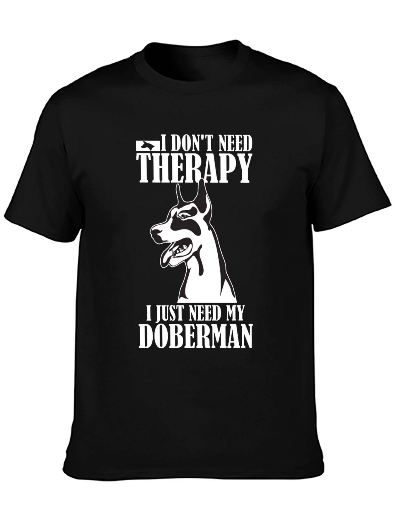 Doberman Therapy T-Shirt: Dog Lover Tee