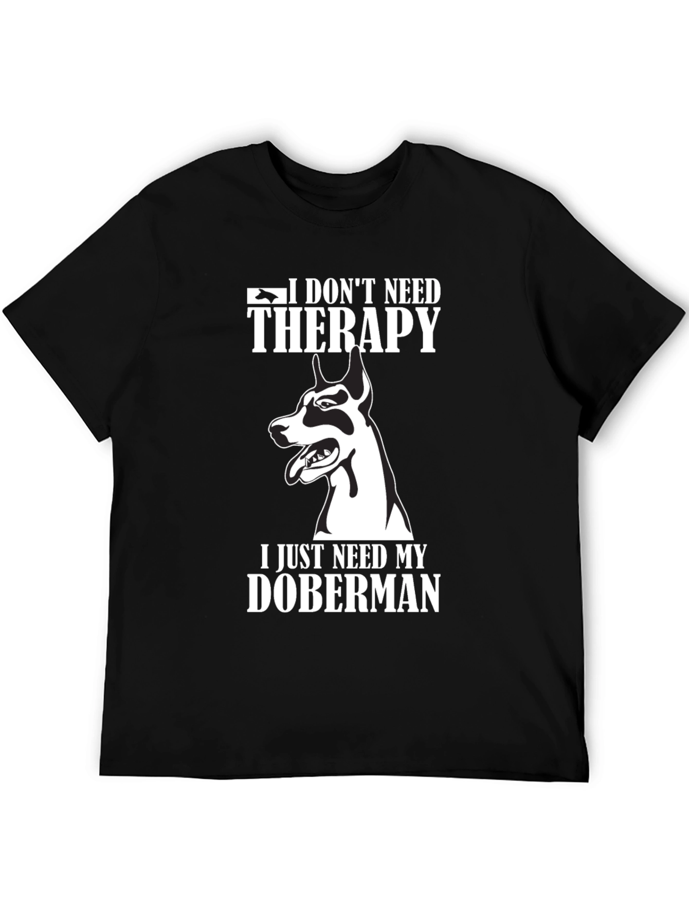 Doberman Therapy T-Shirt: Dog Lover Tee