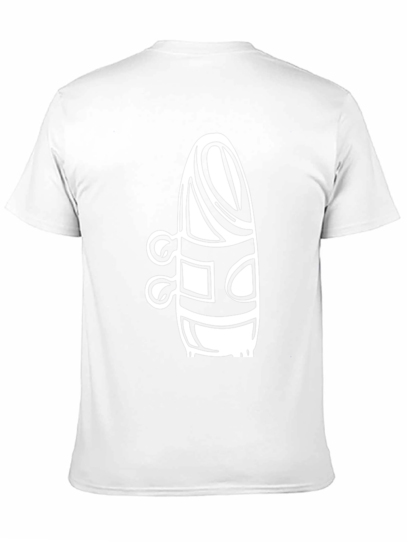 Abstract Graphic Tee - Stylish Black Cotton Shirt