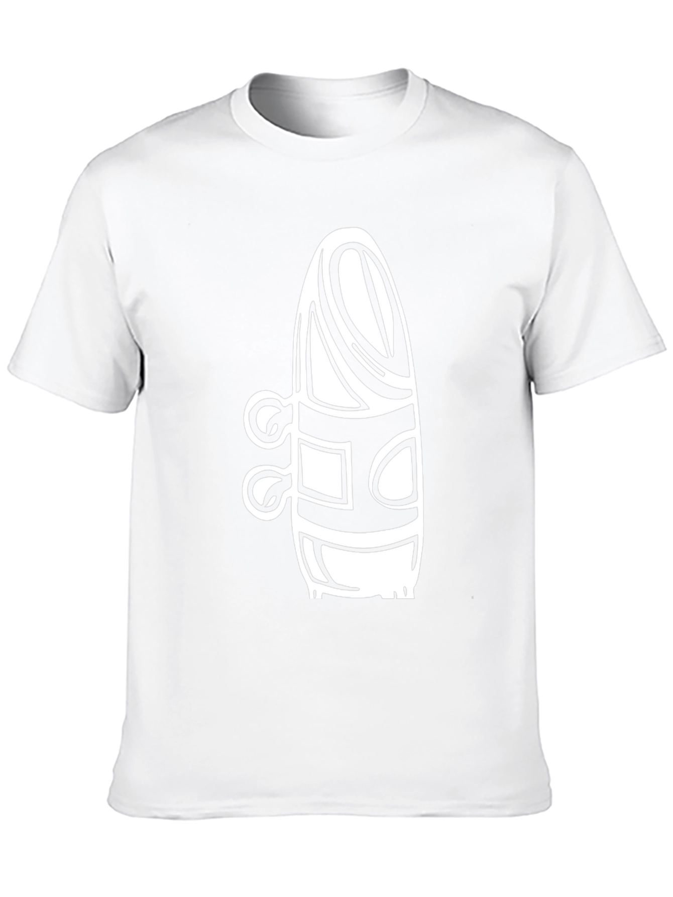 Abstract Graphic Tee - Stylish Black Cotton Shirt