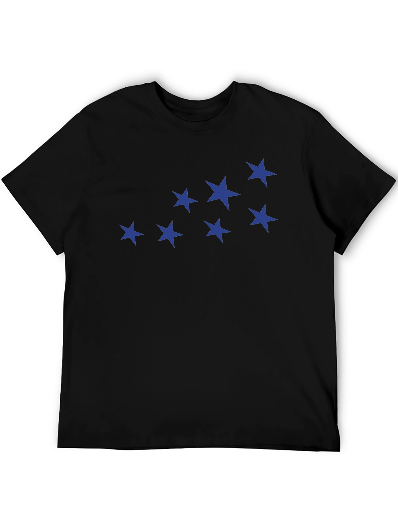 Blue Star Constellation Black T-Shirt