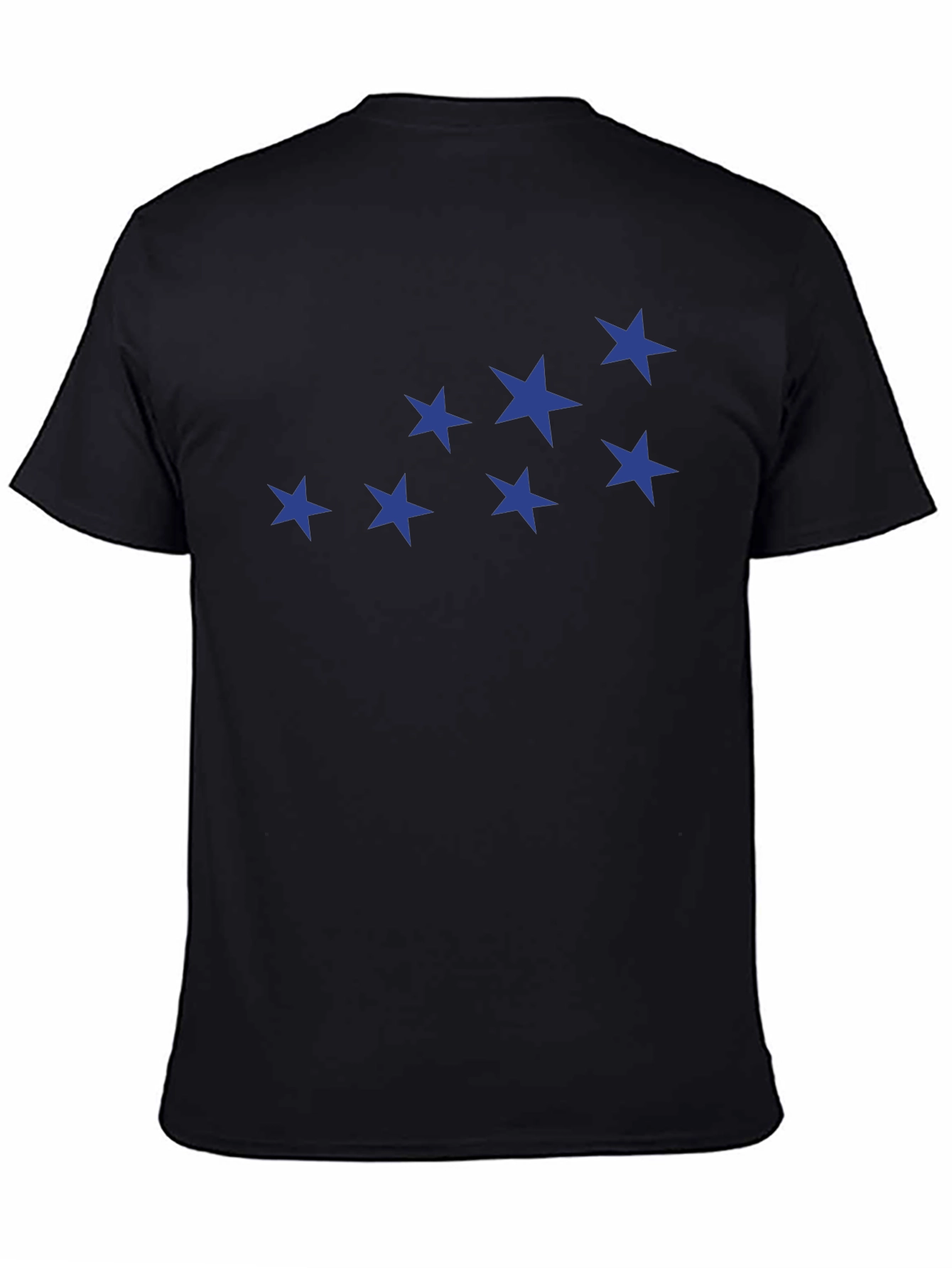 Blue Star Constellation Black T-Shirt