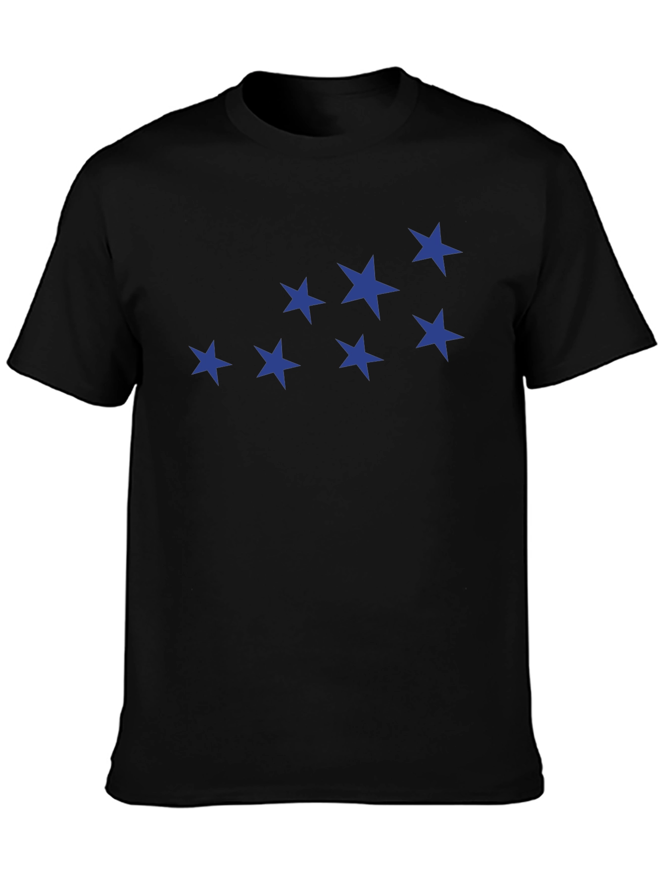 Blue Star Constellation Black T-Shirt