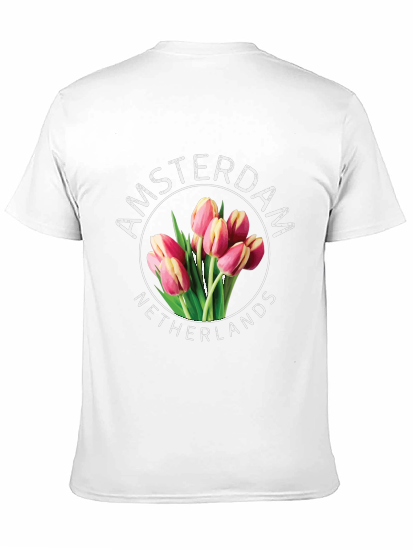 Amsterdam Netherlands Tulip Graphic T-Shirt