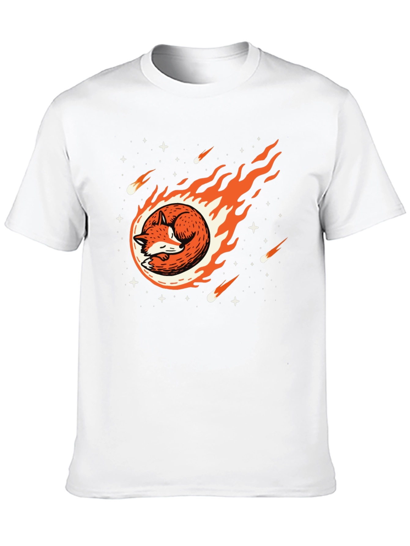Cosmic Fox Black T-Shirt