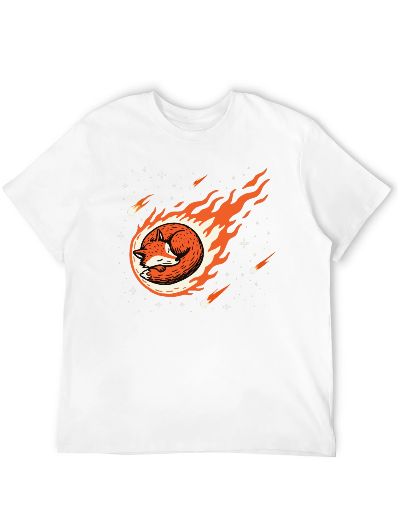 Cosmic Fox Black T-Shirt