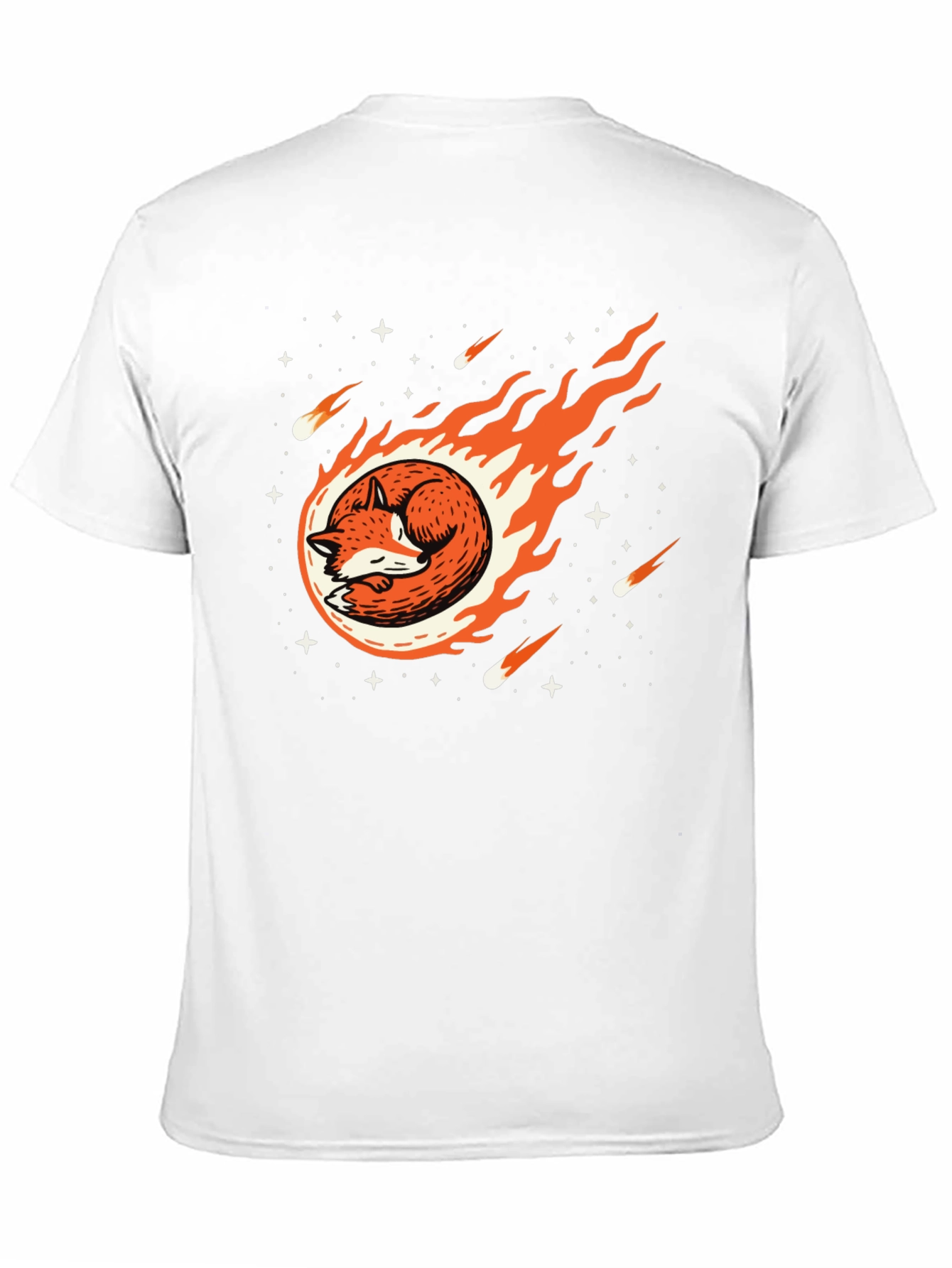 Cosmic Fox Black T-Shirt