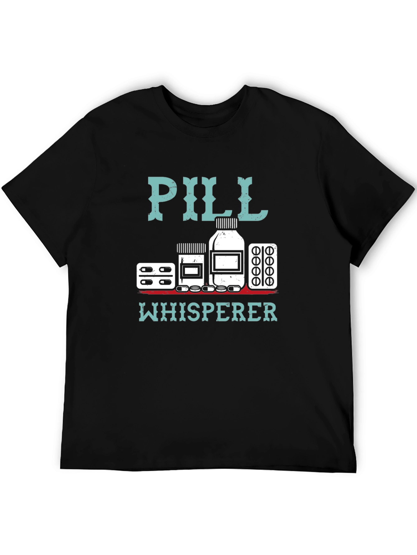 Pill Whisperer Graphic Tee - Black Cotton T-Shirt