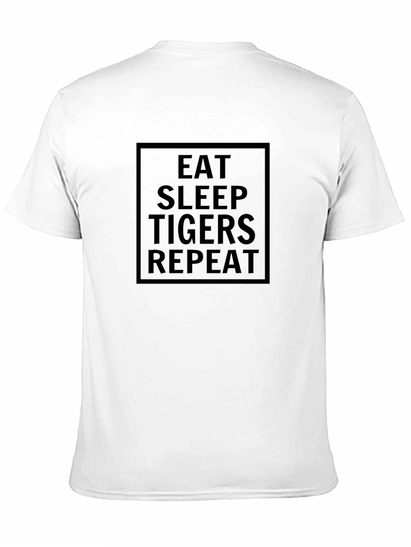 Eat Sleep Tigers Repeat Black T-Shirt