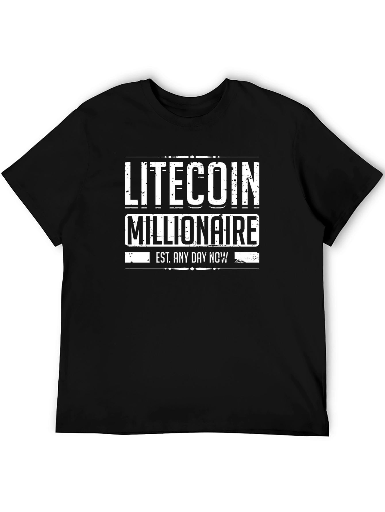 Litecoin Millionaire Black T-Shirt