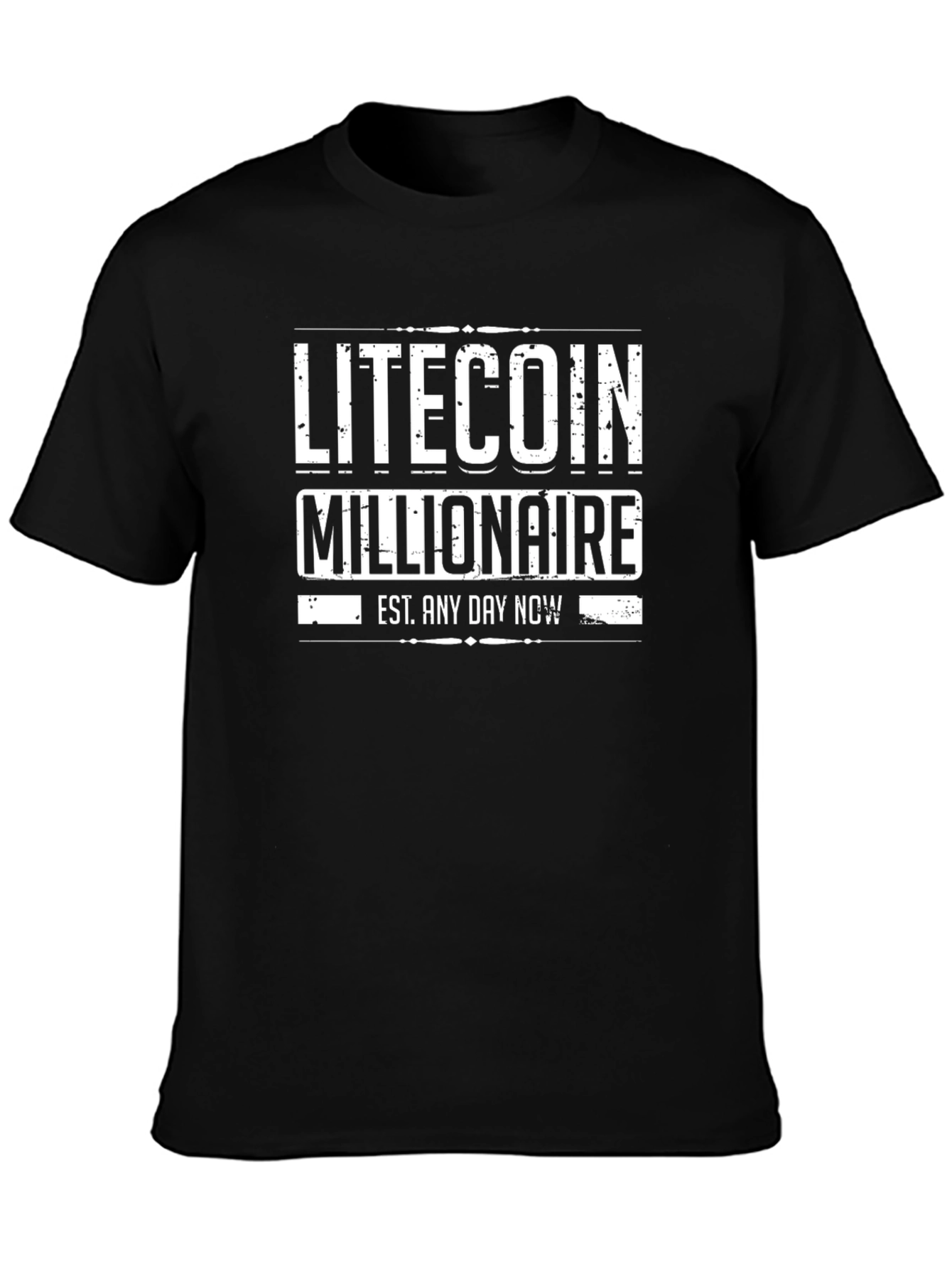 Litecoin Millionaire Black T-Shirt