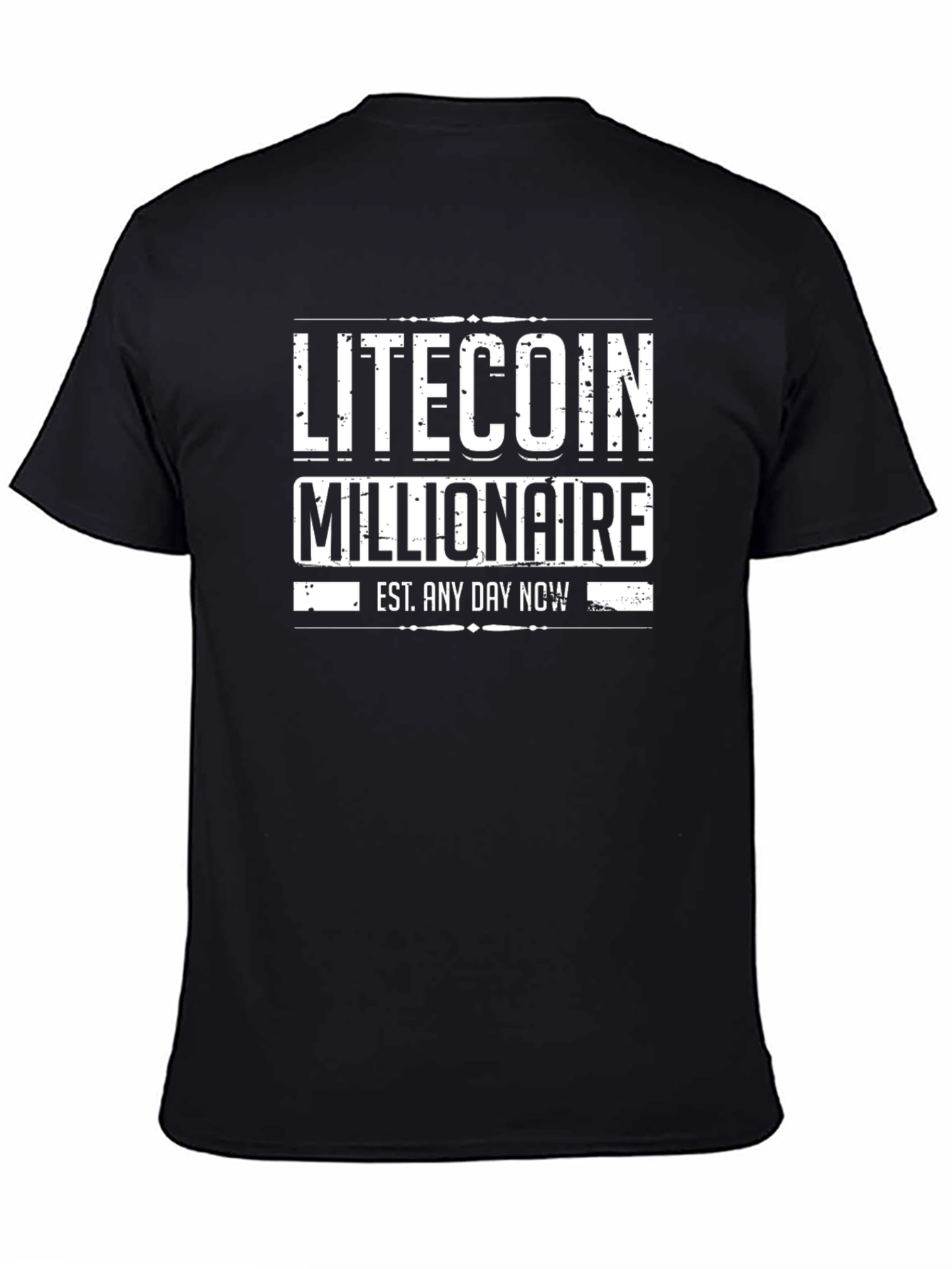 Litecoin Millionaire Black T-Shirt