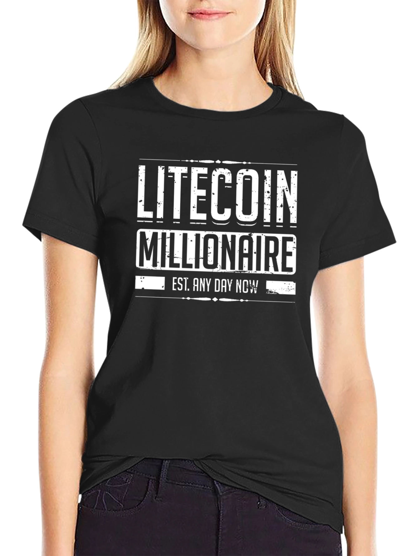 Litecoin Millionaire Black T-Shirt