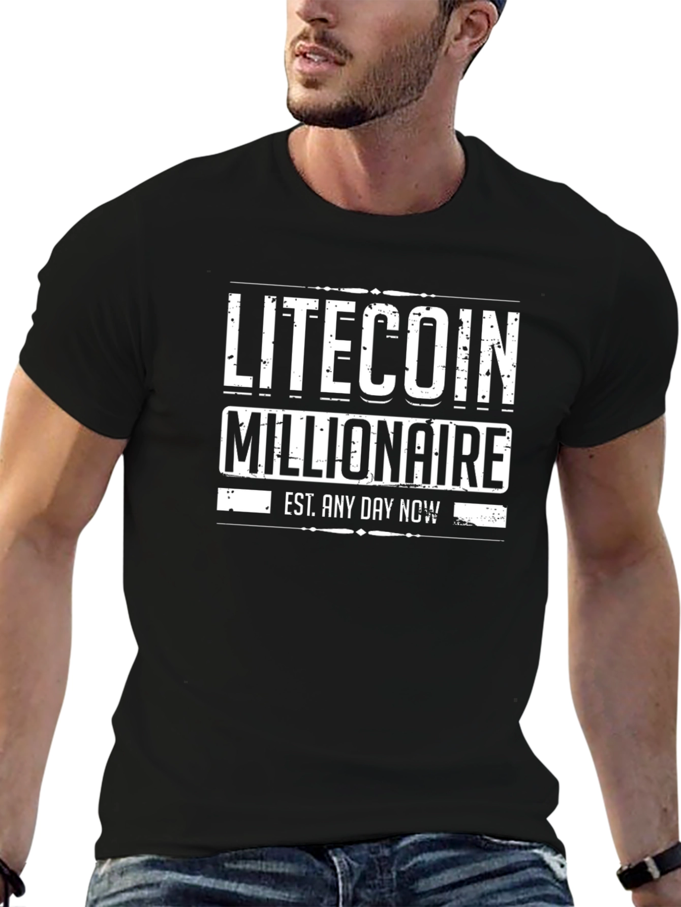 Litecoin Millionaire Black T-Shirt
