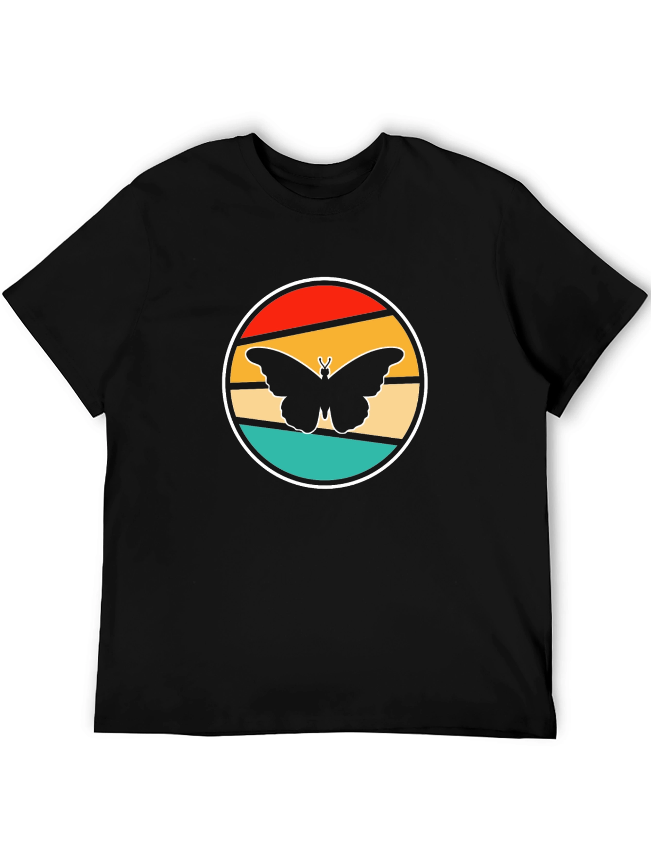 Retro Butterfly Graphic Tee - Stylish Comfort