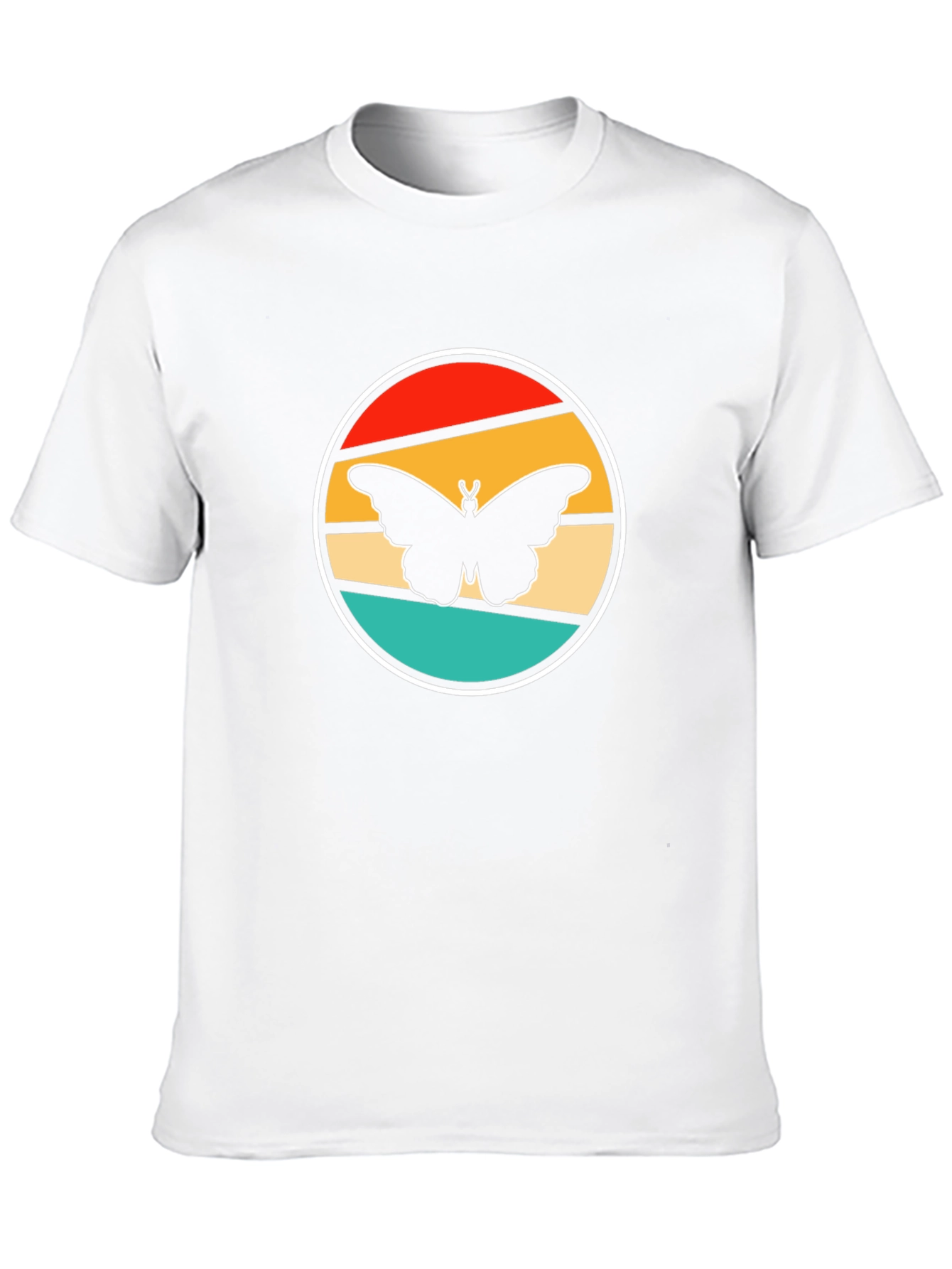 Retro Butterfly Graphic Tee - Stylish Comfort