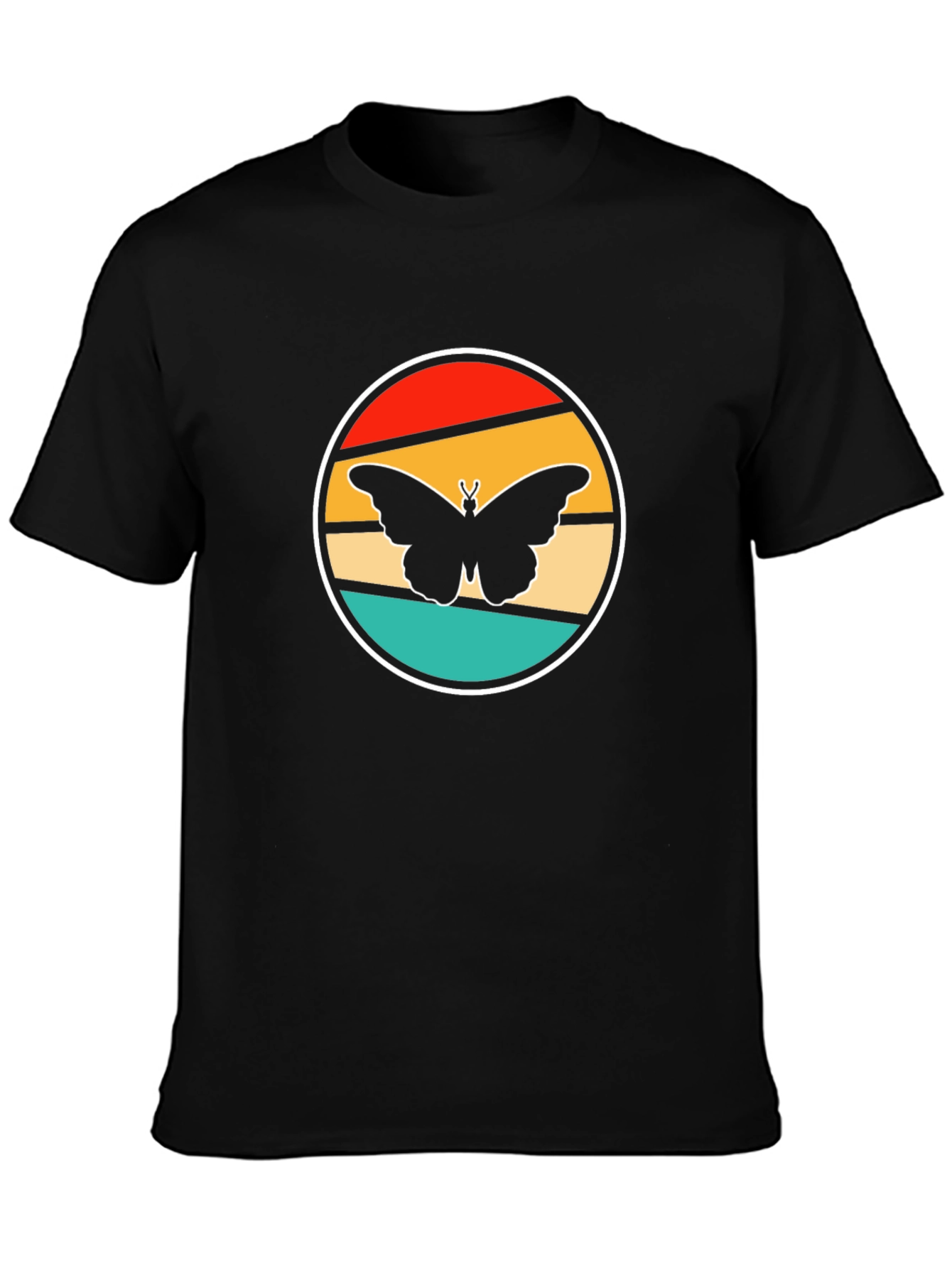 Retro Butterfly Graphic Tee - Stylish Comfort