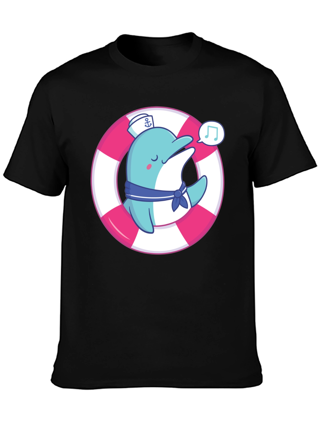 Cute Dolphin Sailor T-Shirt - Summer Style