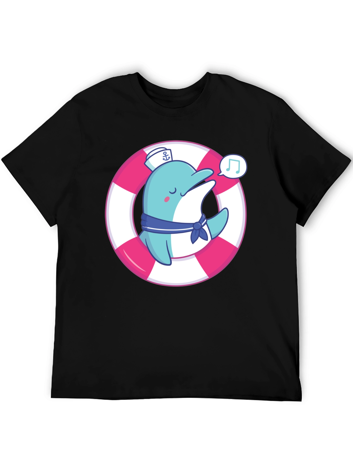 Cute Dolphin Sailor T-Shirt - Summer Style
