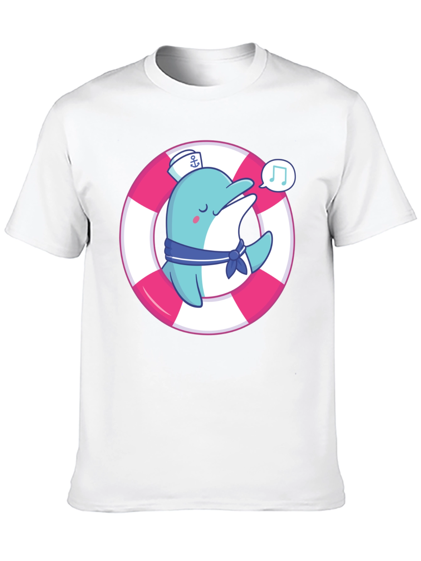 Cute Dolphin Sailor T-Shirt - Summer Style