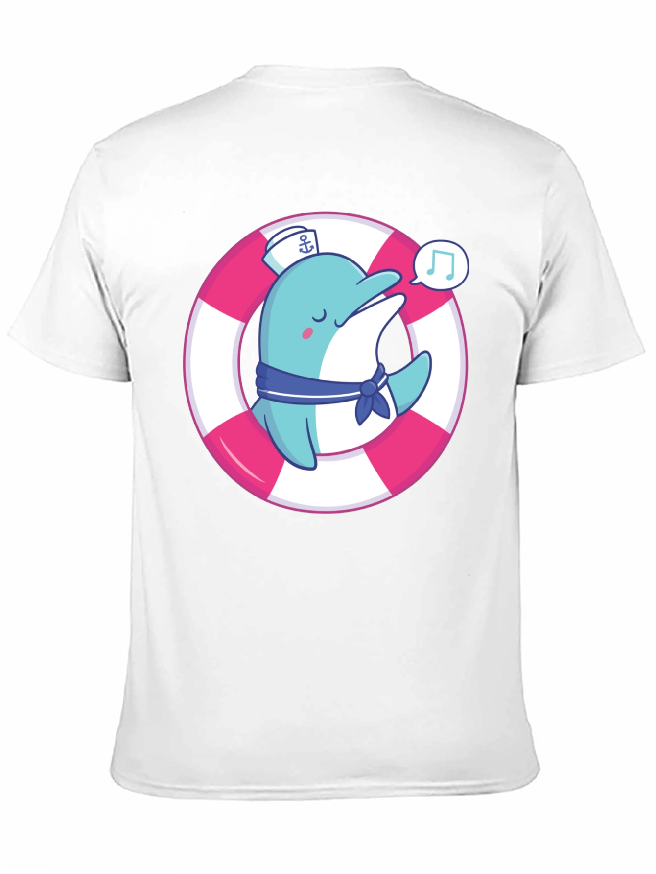 Cute Dolphin Sailor T-Shirt - Summer Style