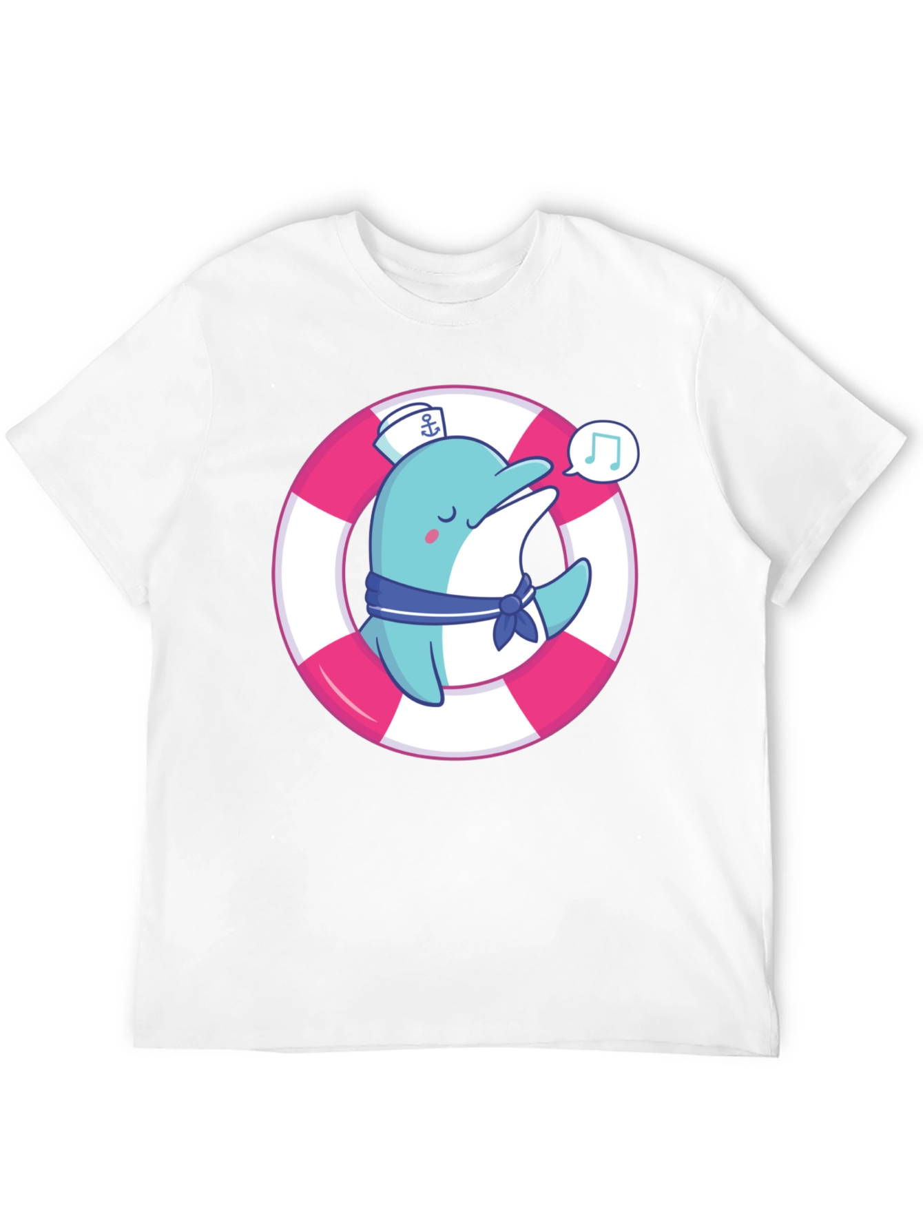 Cute Dolphin Sailor T-Shirt - Summer Style