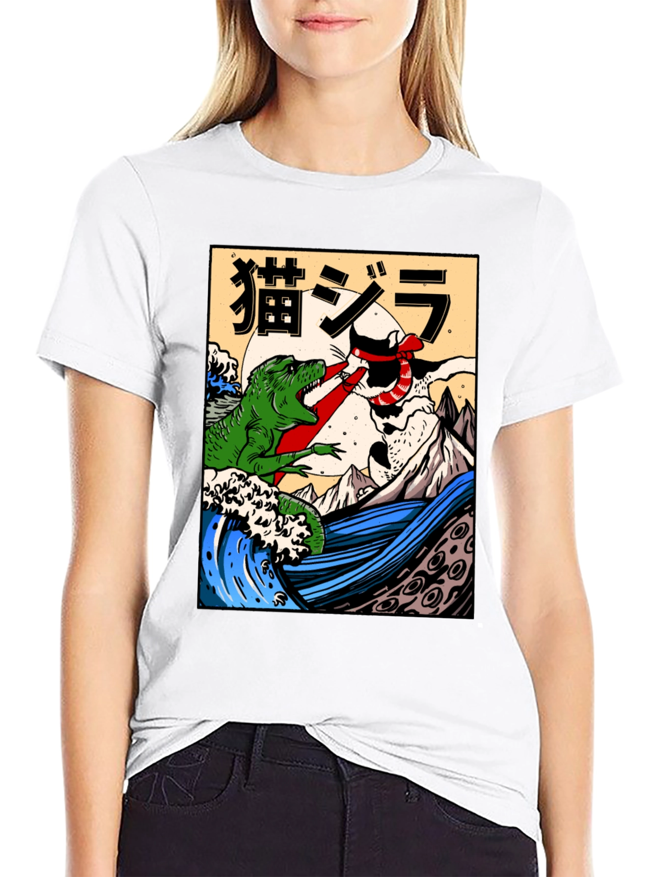 Cat-Zilla Graphic T-Shirt