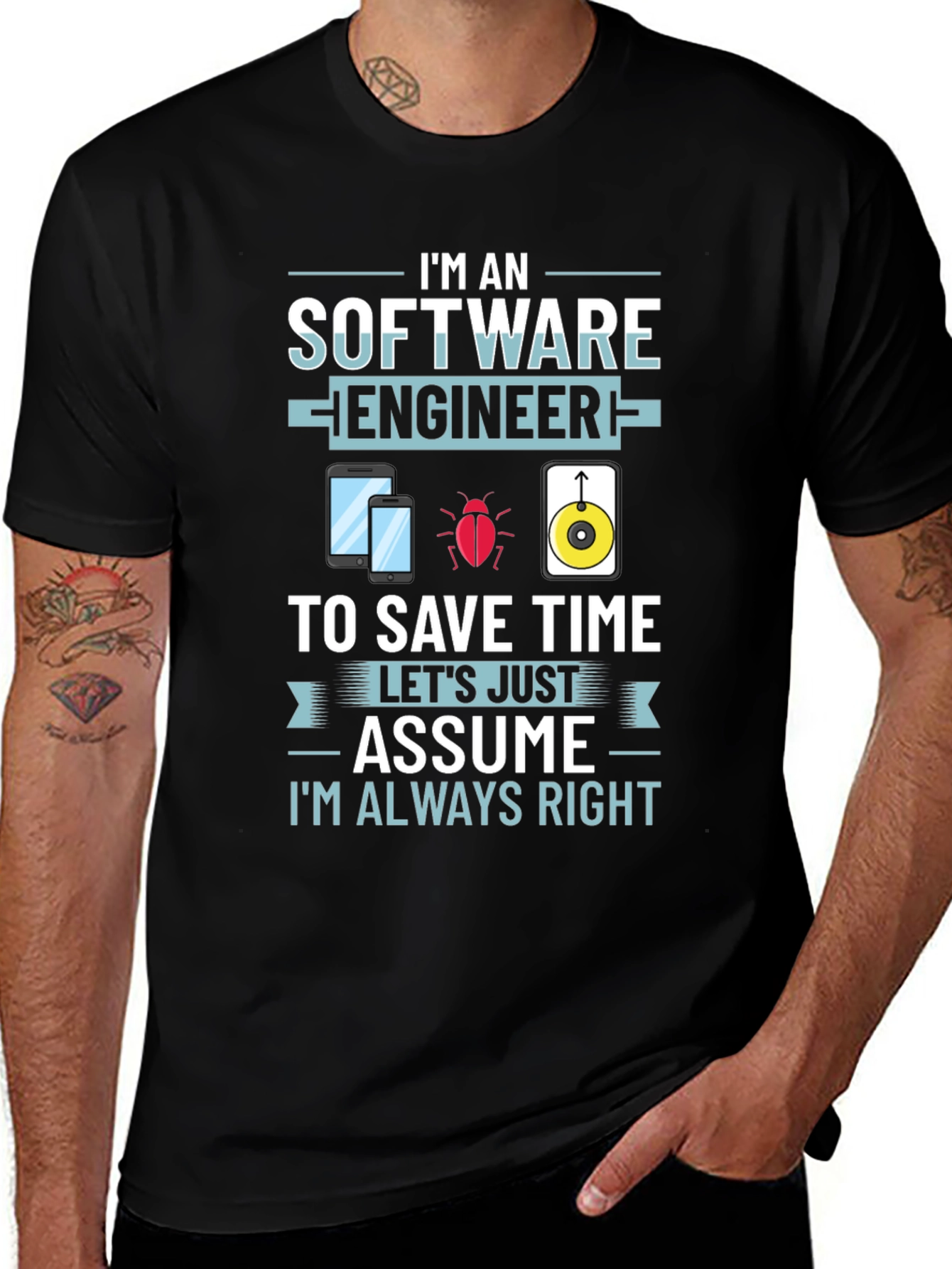 Software Engineer Novelty Graphic T-Shirt