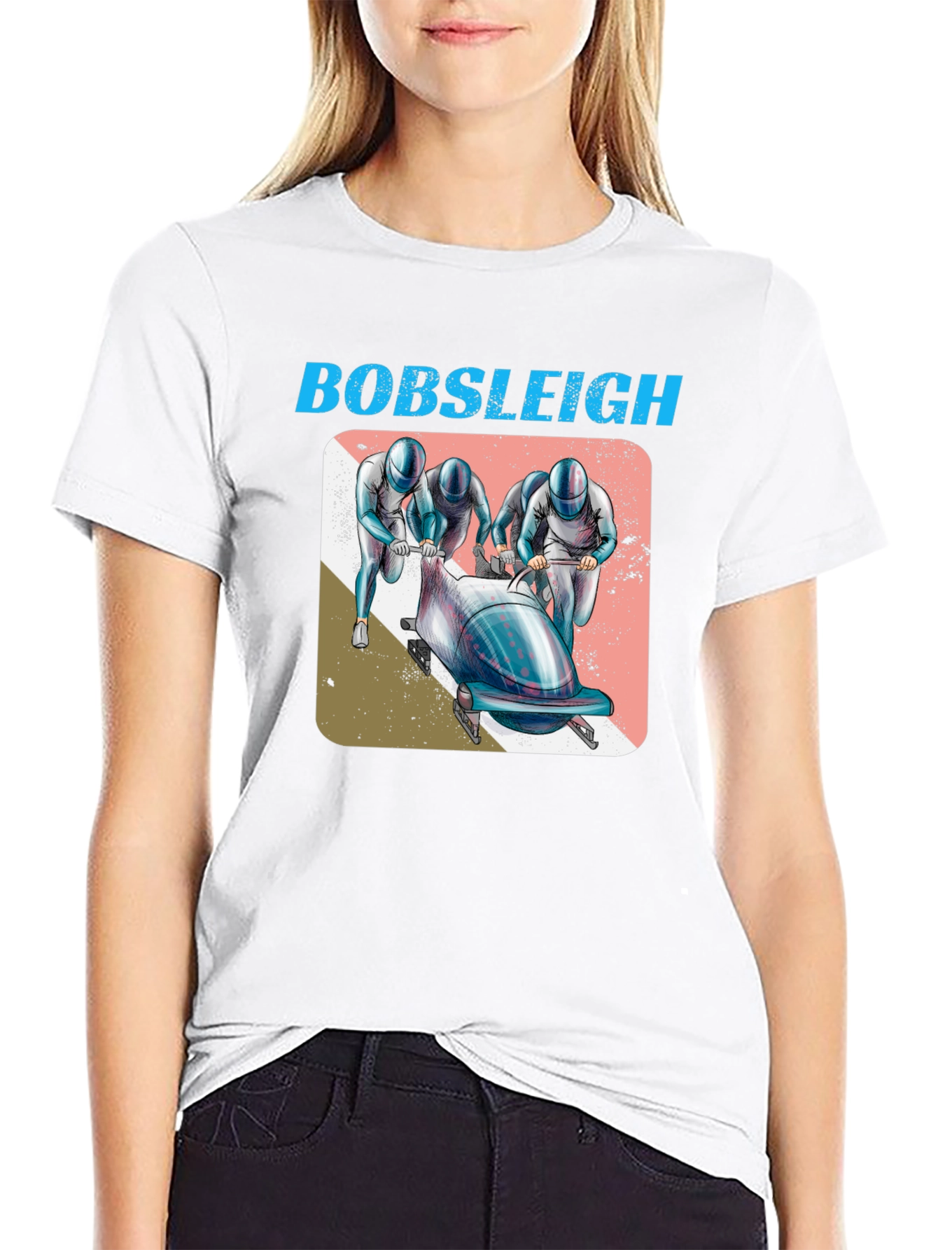 Bobsleigh Graphic T-Shirt - Winter Sports Tee
