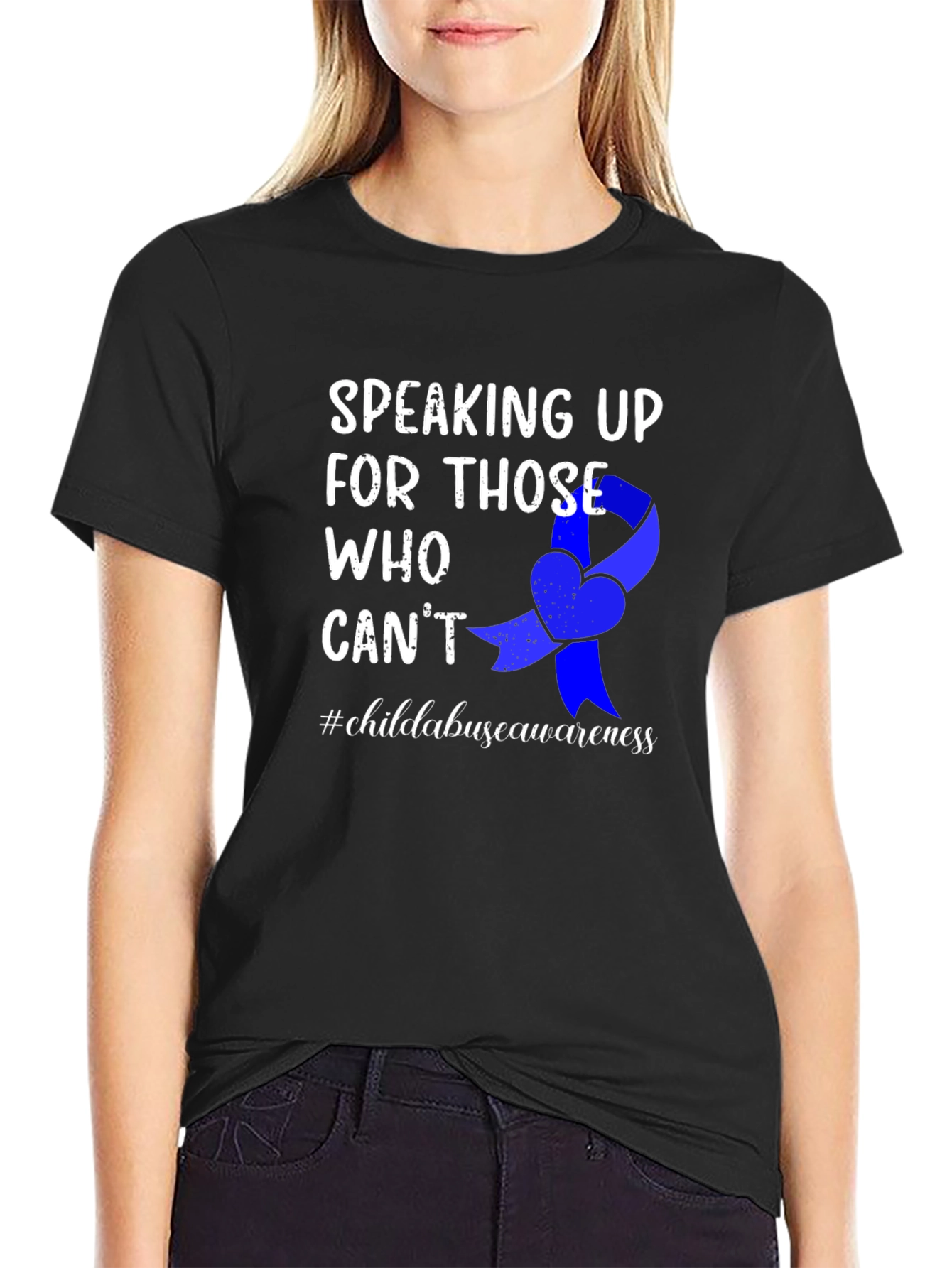 Child Abuse Awareness Ribbon T-Shirt