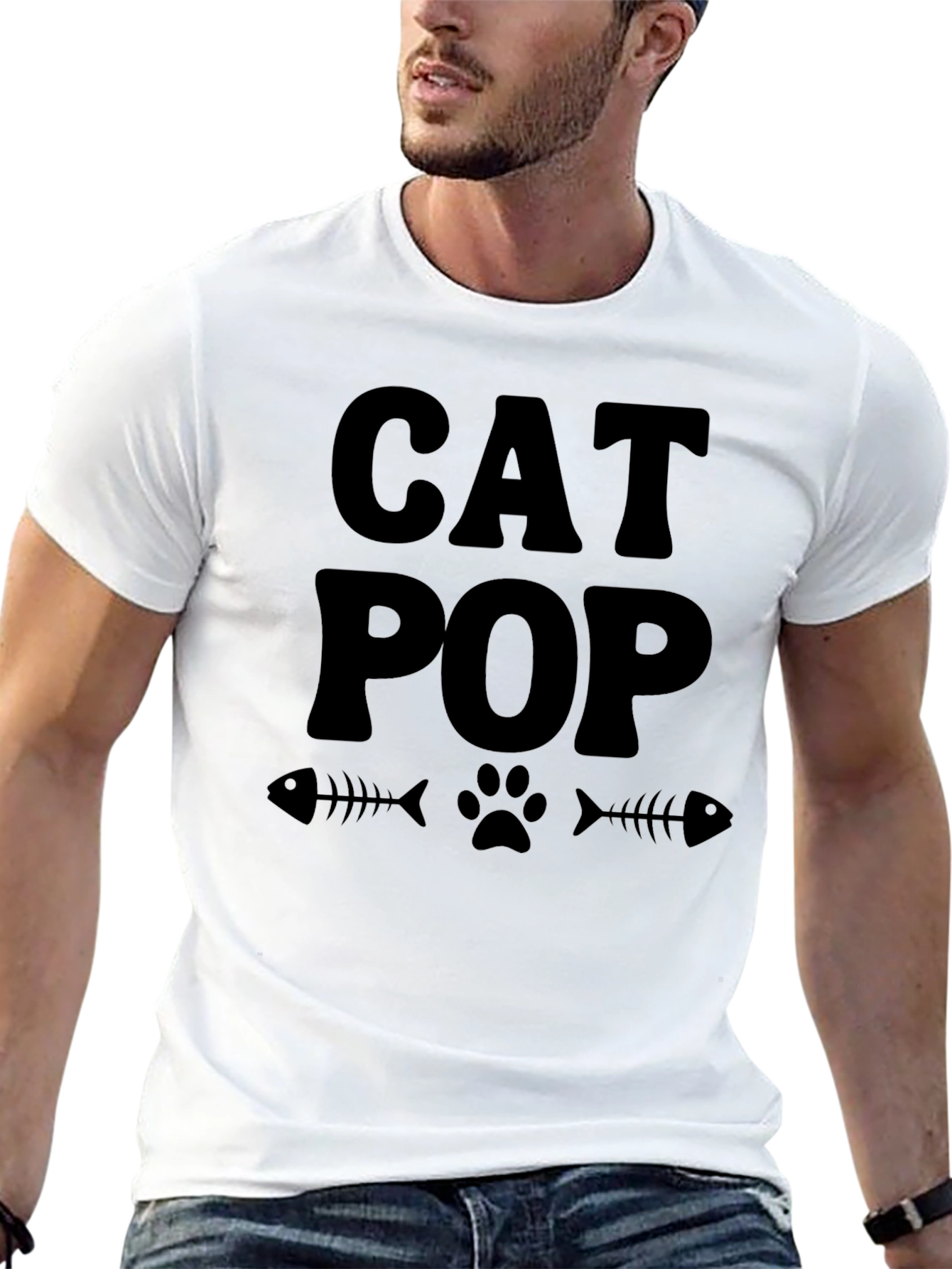 Cat Pop Graphic T-Shirt - Soft Cotton Tee